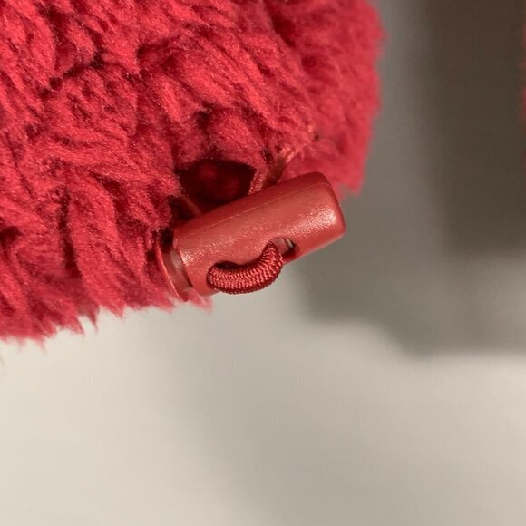 PINK Victorias Secret Sweatshirt Womens XS Fuzzy Fleece 1/4 Zip Pullover Pockets - Picture 8 of 10